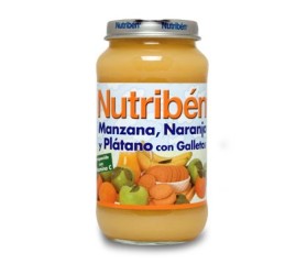 NUTRIBEN MANZANA, NARANJA, PLATANO Y PERA 235GR