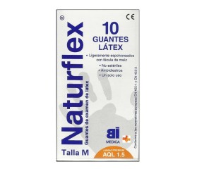 Naturflex Guantes De Examen De Látex Talla M 10
