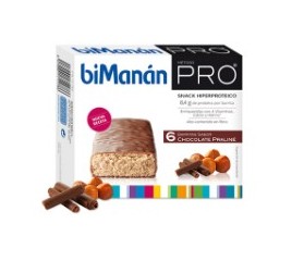 Bimanan Barrita Proteica Chocolate-Praliné. 6 un