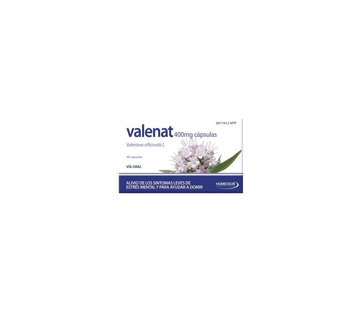 Homeosor Valeriana Valenat 48 cápsulas de 400 mg