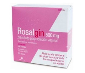 Rosalgin 500 mg Granulado Solución Vaginal 20 So
