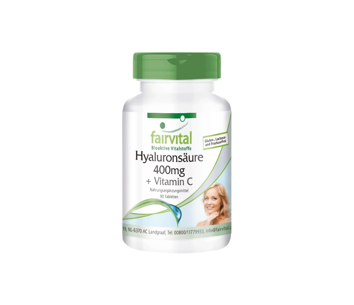 Fairvital Ácido Hialurónico 400mg  Vitamina C -