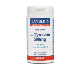 Lamberts L-Tirosina 60 cápsulas de 500mg