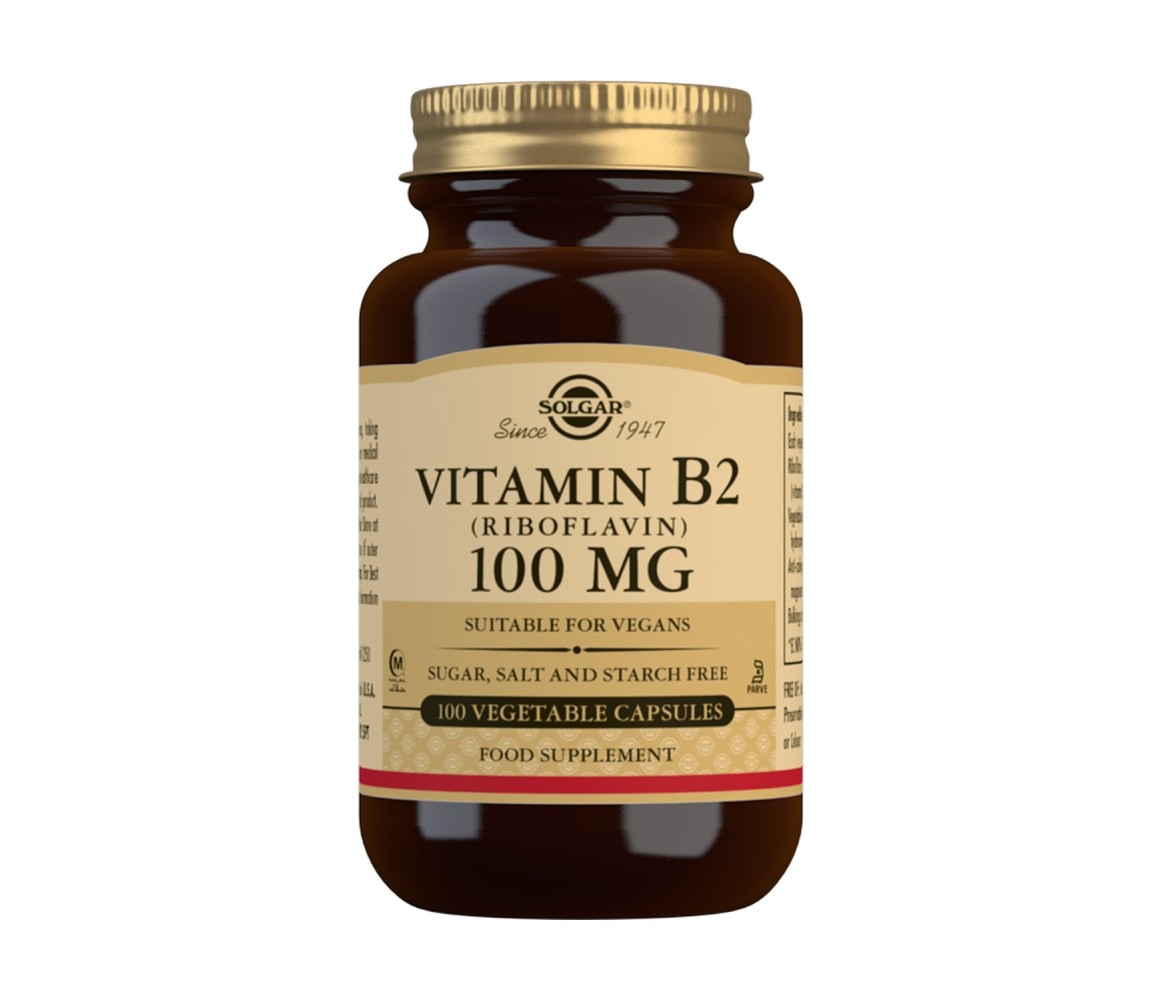 Solgar Vitamina B2 (Riboflavina) 100 cápsulas ve