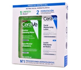 CeraVe Rutina Facial Dermatológica Agua Micelar