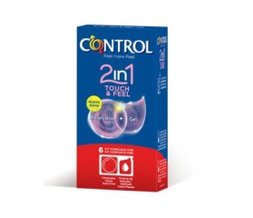 Control 2 en 1 Touch &amp Feel 6 preservativos