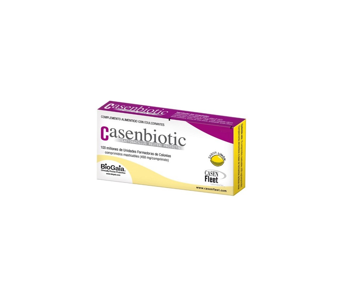 Casenbiotic Limón 10 comprimidos masticables