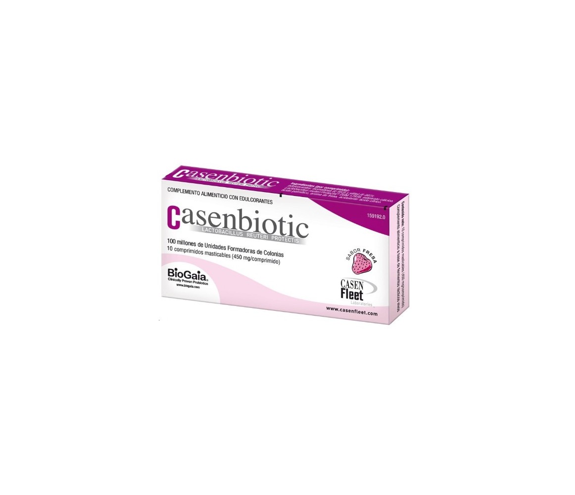 Casenbiotic Fresa 10 comprimidos masticables