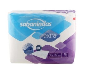 Sabanindas Extra 80 x 180 cm 20 unidades
