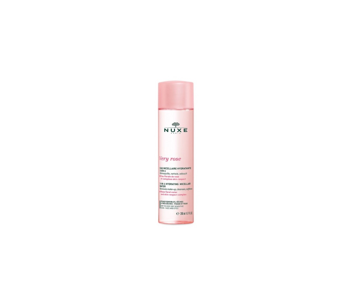 Nuxe Very Rose Agua Micelar Hidratante 3-en-1 20