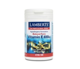 Lamberts Vitamina E natural 400 UI 180 cápsulas