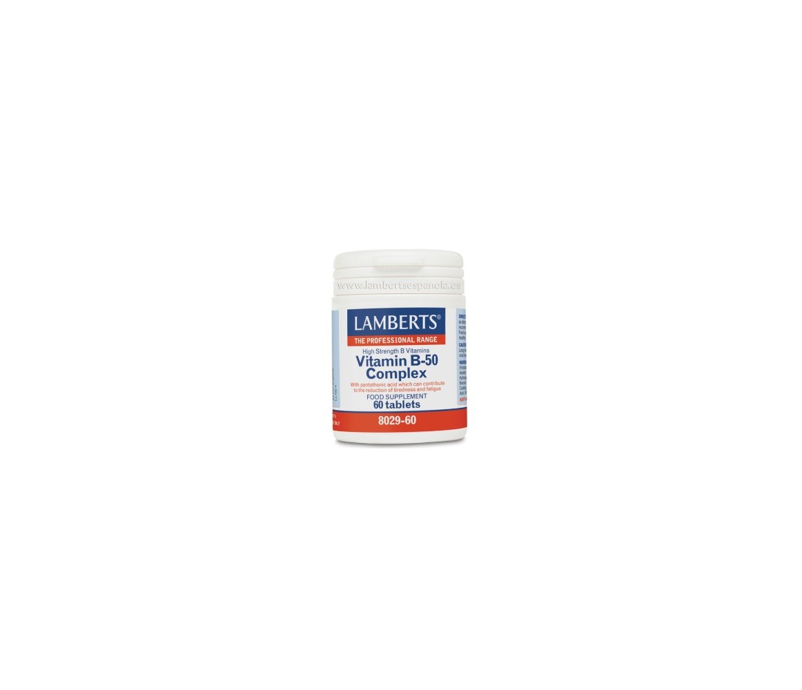 Lamberts Vitamina B-50 Complex 60 comprimidos