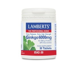 Lamberts Ginkgo 6000 mg 30 comprimidos