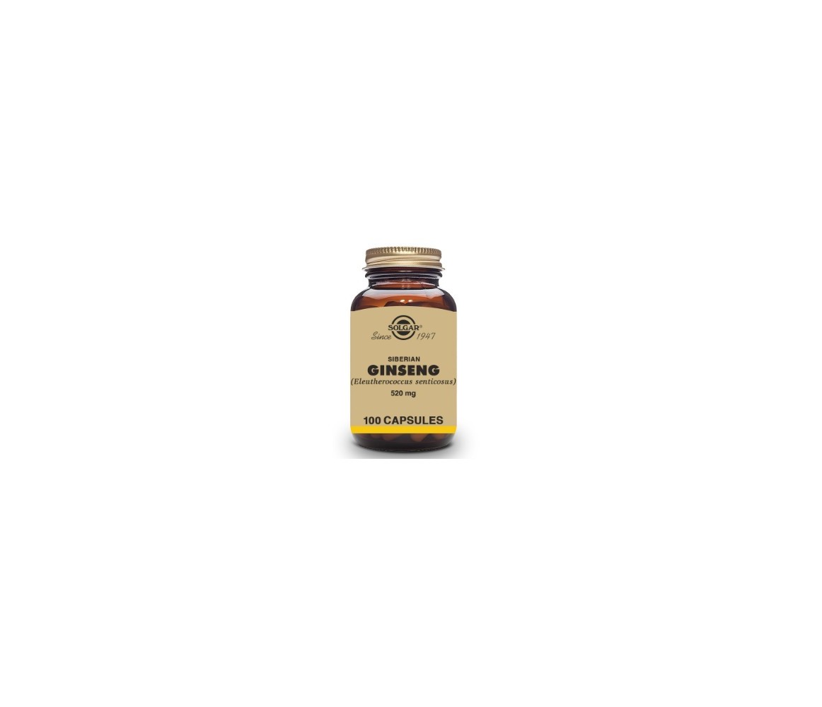 Solgar Ginseng Siberiano 520 mg 100 cápsulas