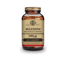 Solgar Selenio 200 µg 100 comprimidos (sin levad
