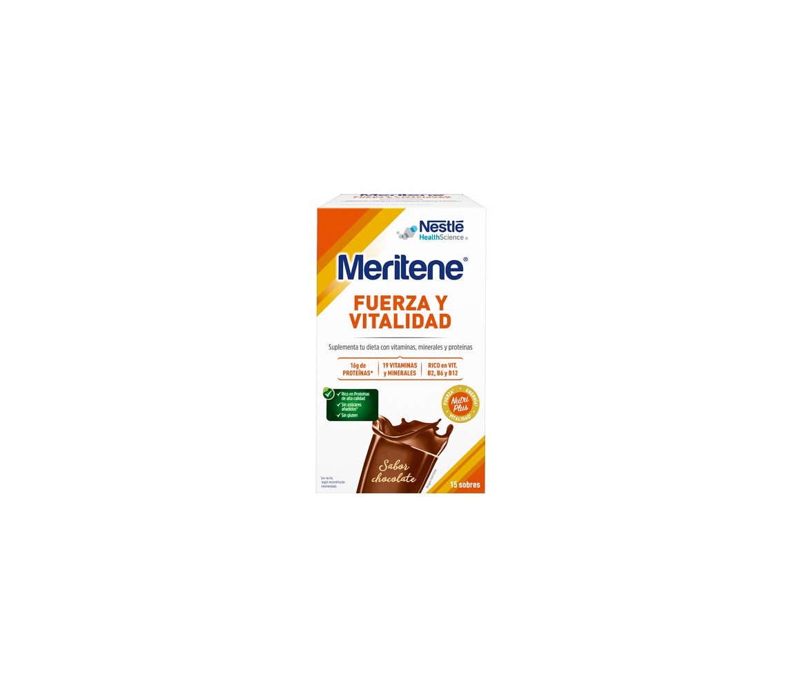 Meritene Fuerza y Vitalidad Sabor Chocolate 15 s