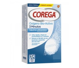 Corega Oxígeno Bio-Activo 3 Minutos 108 Tabletas