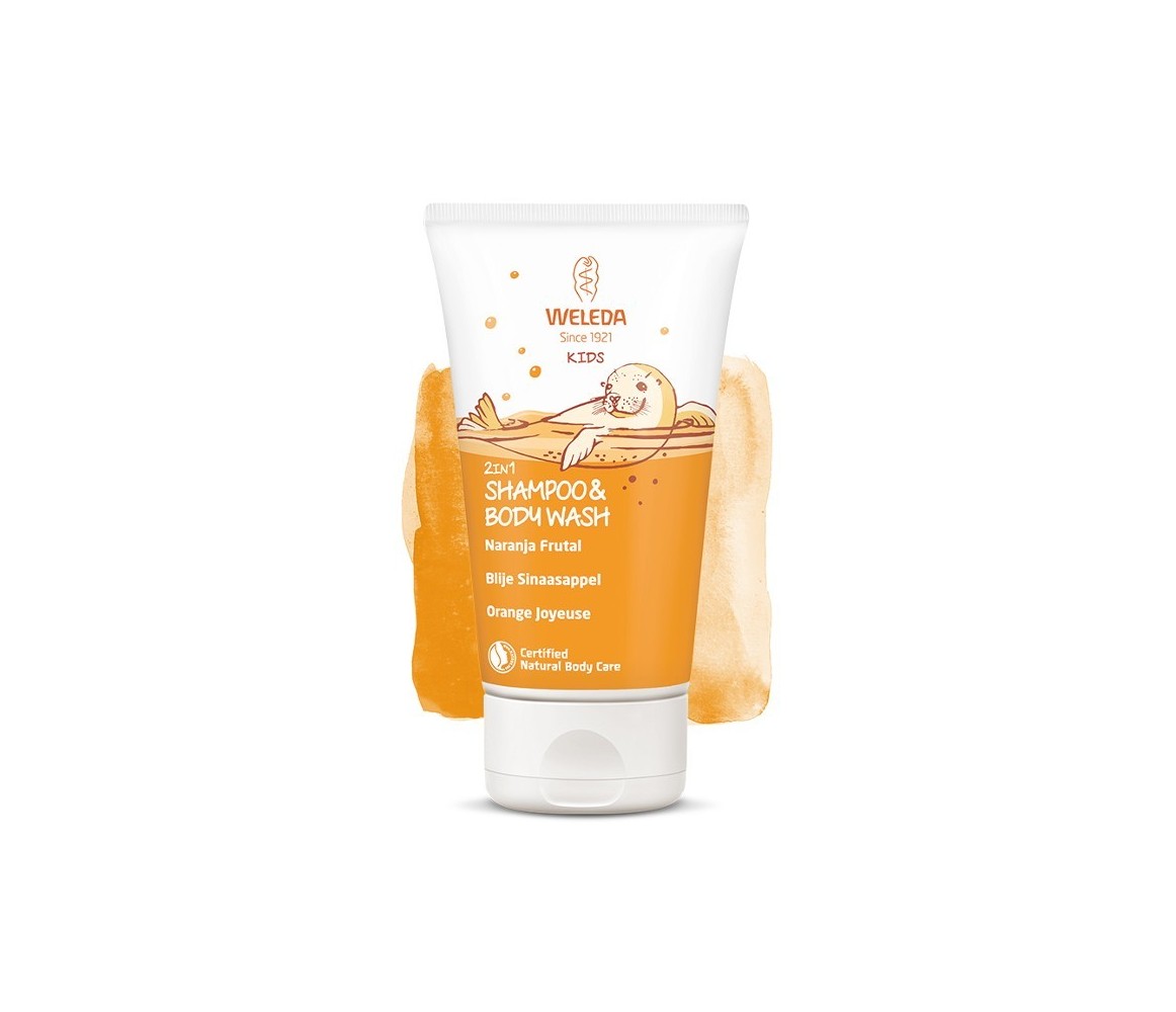 Weleda Champú y Gel 2 en 1 Kids Naranja Frutal 1