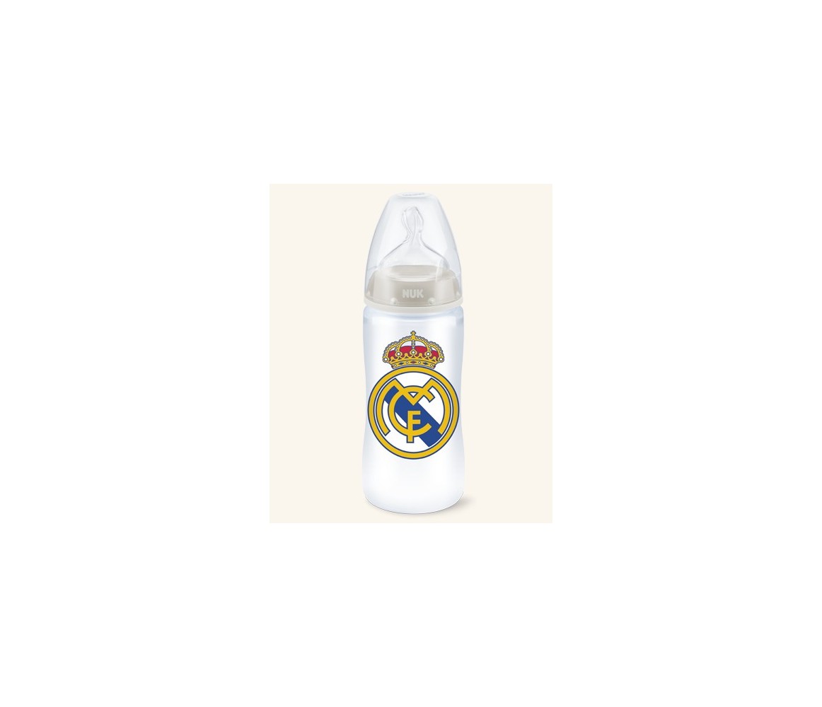 Nuk Biberón Entrena Real Madrid 6-18m 300ml Sili