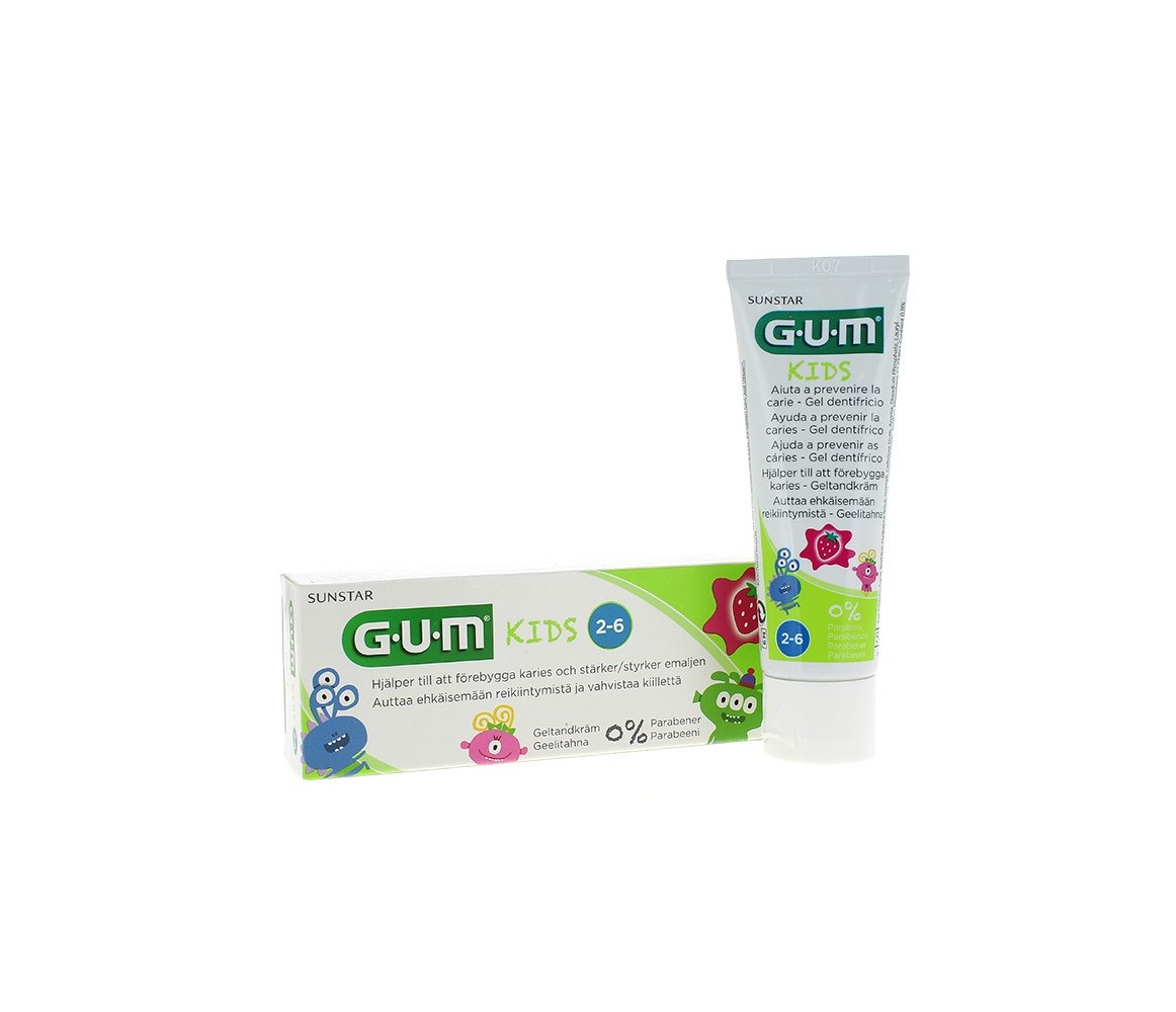 Gum Kids Gel Dentífrico Fresa 50ml