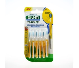 Gum Trav-Ler 1.3mm 6 Cepillos Interdentales