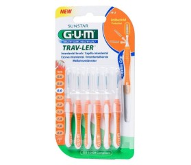 Gum Trav-Ler 0.9mm 6 Cepillos Interdentales