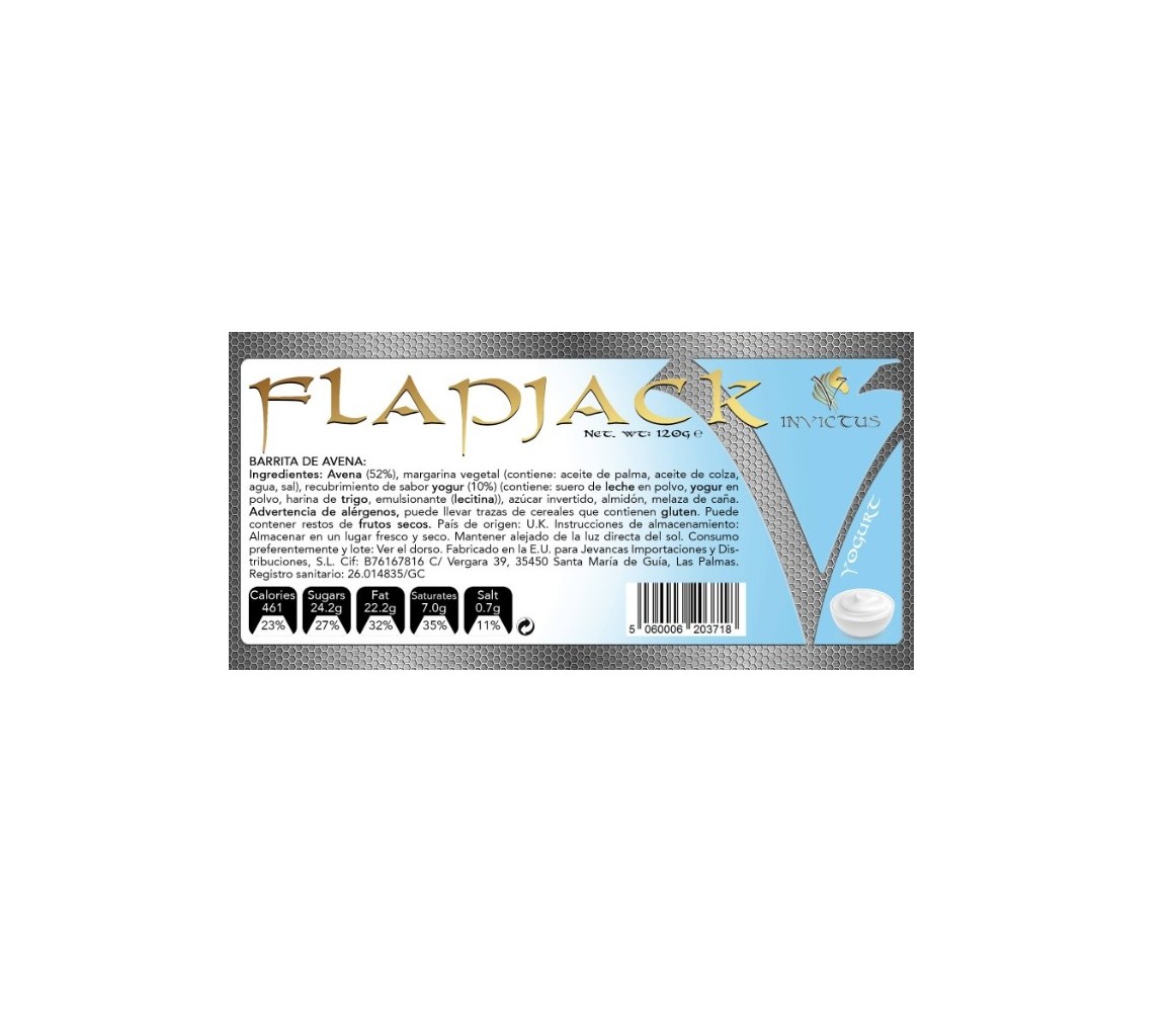 Fitzone Flapjack Invictus Yogurt 120 g