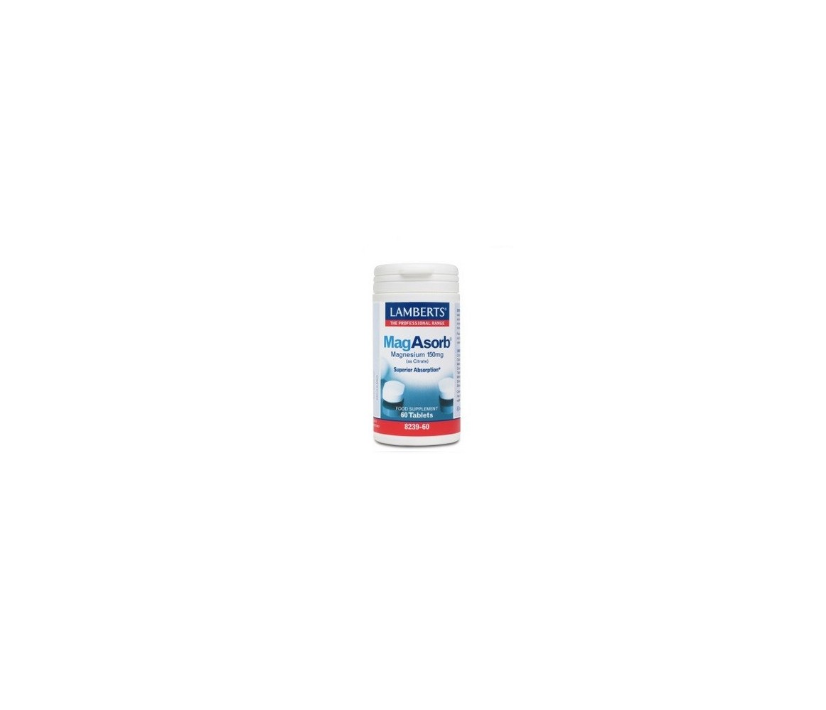 Lamberts MagAsorb Citrato de Magnesio 150 mg 60