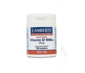 Lamberts Vitamina D3 1000 UI 120 cápsulas