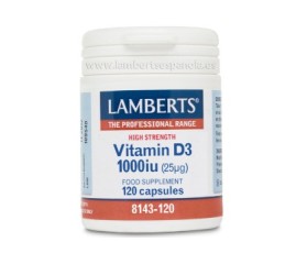 Lamberts Vitamina D3 1000 UI 120 cápsulas