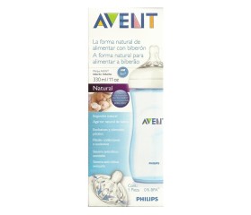 Philips Avent Biberón 3m Enganche Natural Azul 3