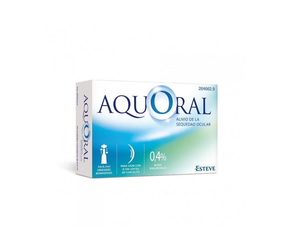 Aquoral Gotas Oftálmicas 20 Unidades de 0.5 ml