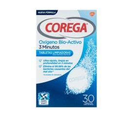 Corega Oxígeno Bio-Activo 3 Minutos Tabletas Lim