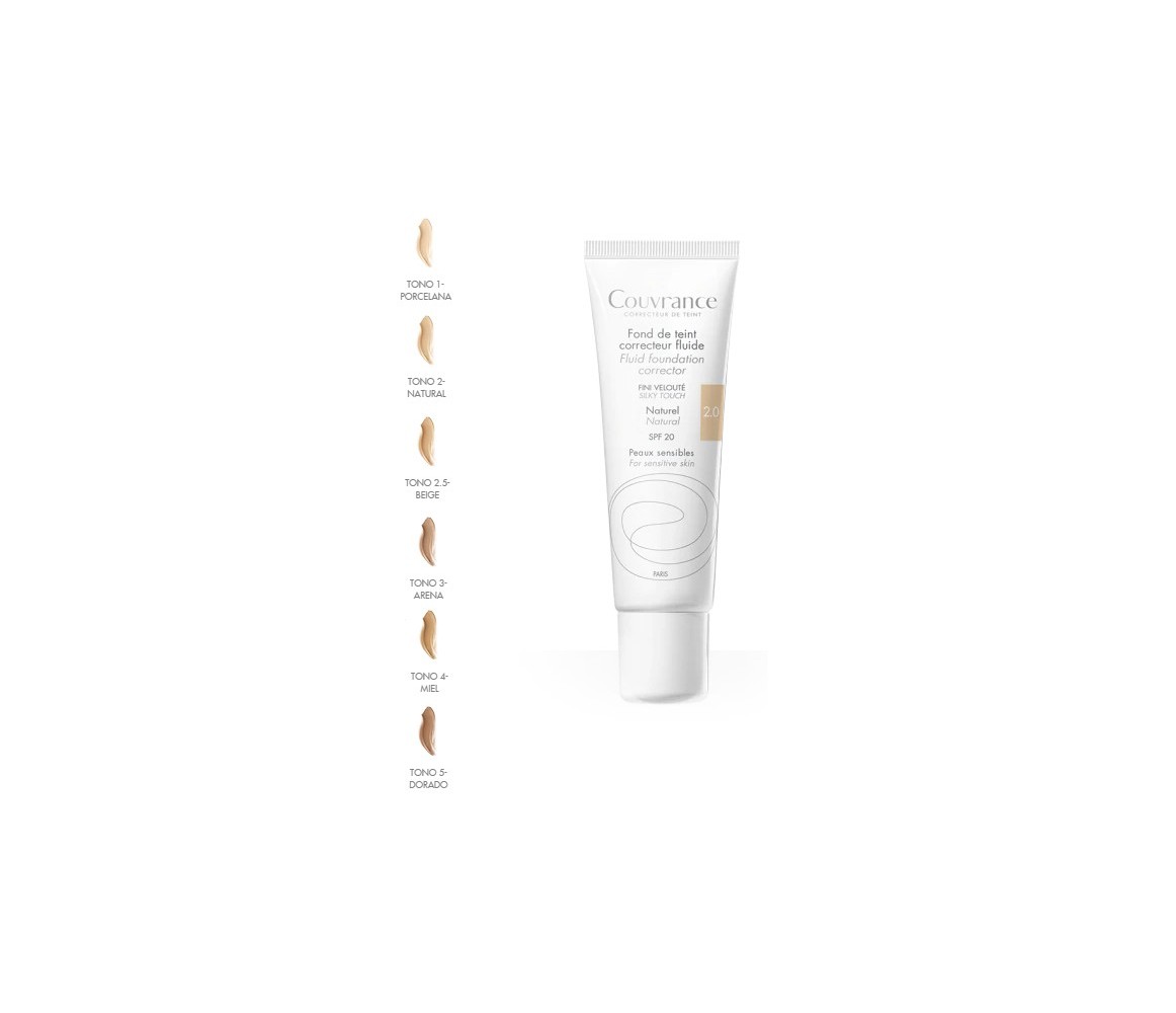 Avene Couvrance Maquillaje Fluido SPF 20 30ml -