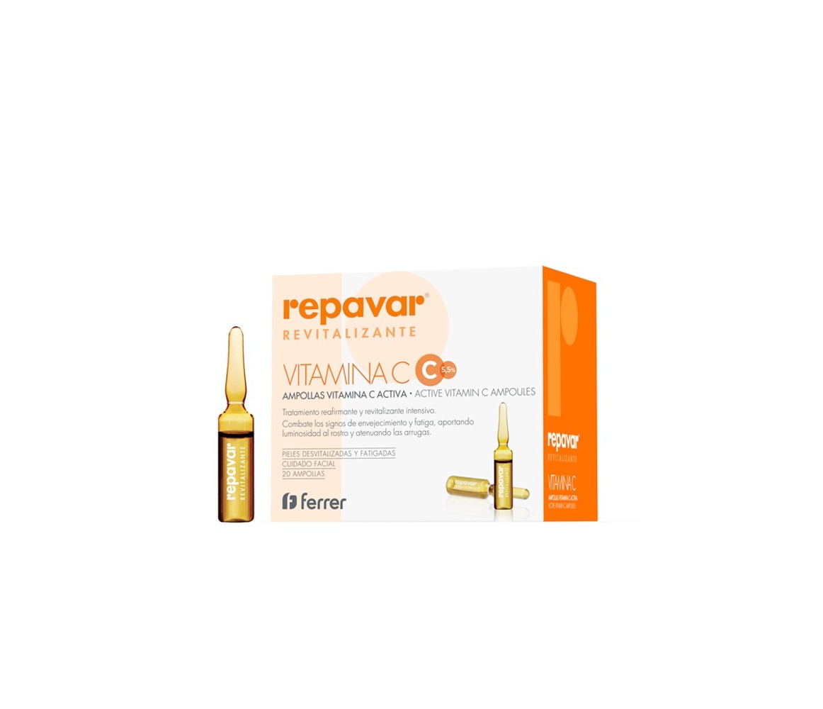 Repavar Revitalizante 20 ampollas de Vitamina C