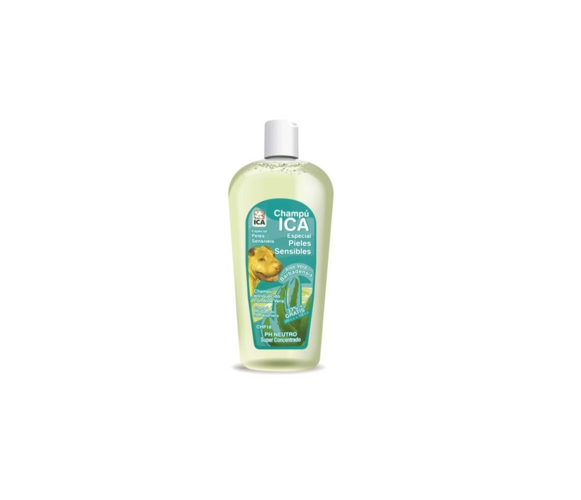 ICA CHAMPU PIEL SENSIBLE ALOE VERA 400ML CHP18