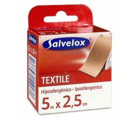 Salvelox Esparadrapo Textile 5 m x 2.5 cm