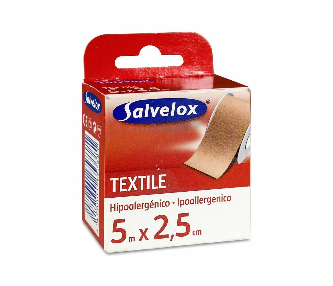 Salvelox Esparadrapo Textile 5 m x 2.5 cm