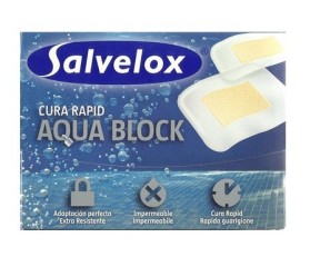 Salvelox Tiritas Cura Rapid Aqua Block 12 unds