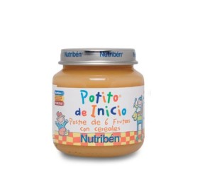 Potito Bebe postre de 6 Frutas  con Cerales Nutr