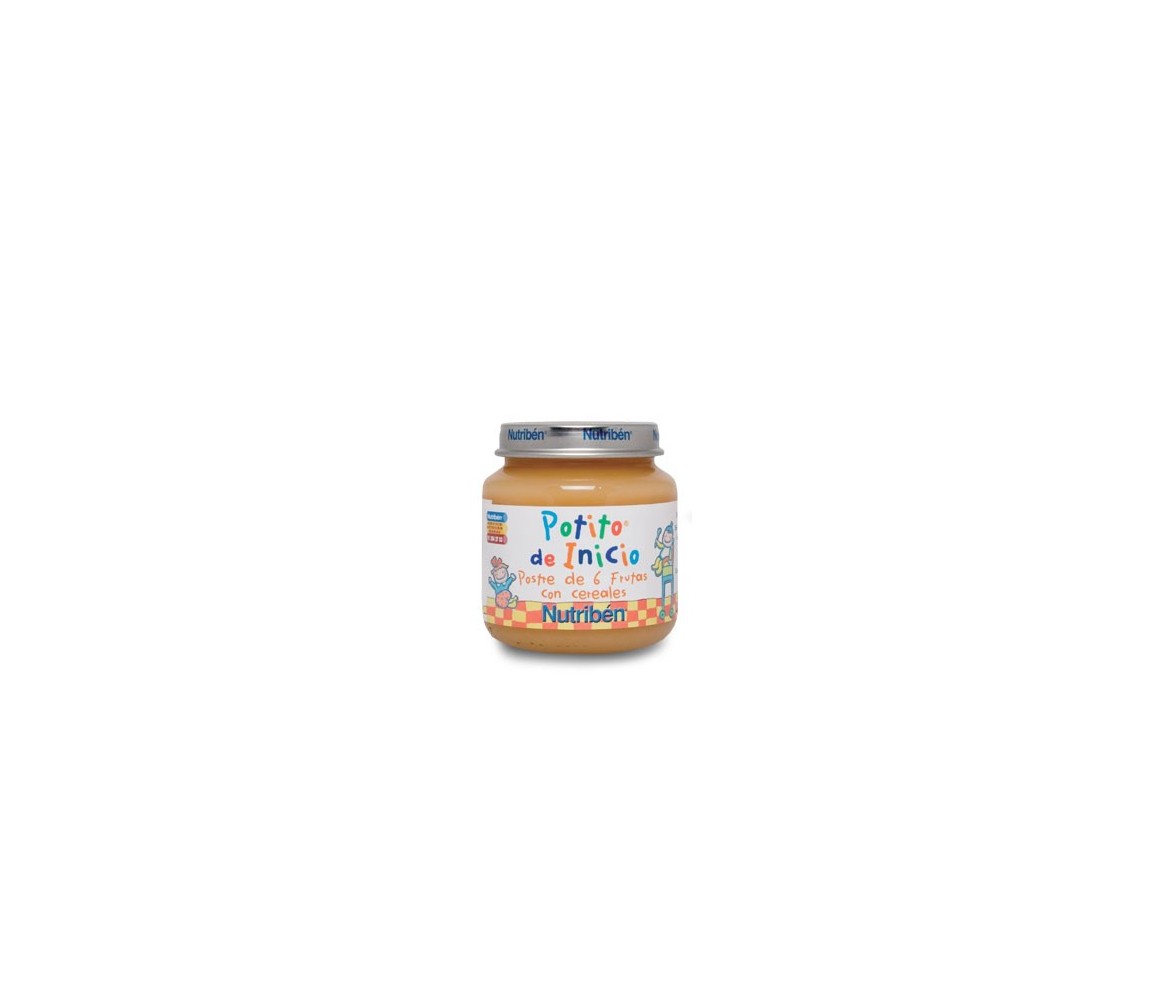 Potito Bebe postre de 6 Frutas  con Cerales Nutr