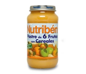 Potito Postre de 6 frutas y Cereales Nutriben