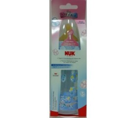 Nuk Biberon Azul 0-6 M Tetina Latex Boca Ancha M