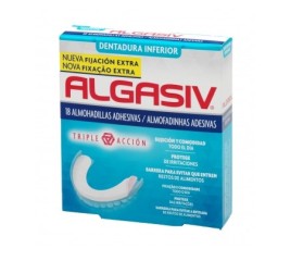 Algasiv Dentadura Inferior 18 Almohadillas Adhes