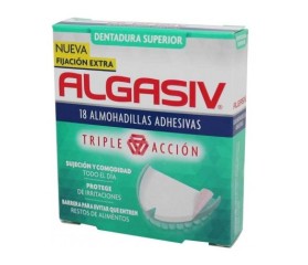 Algasiv Dentadura Superior 18 Almohadillas Adhes