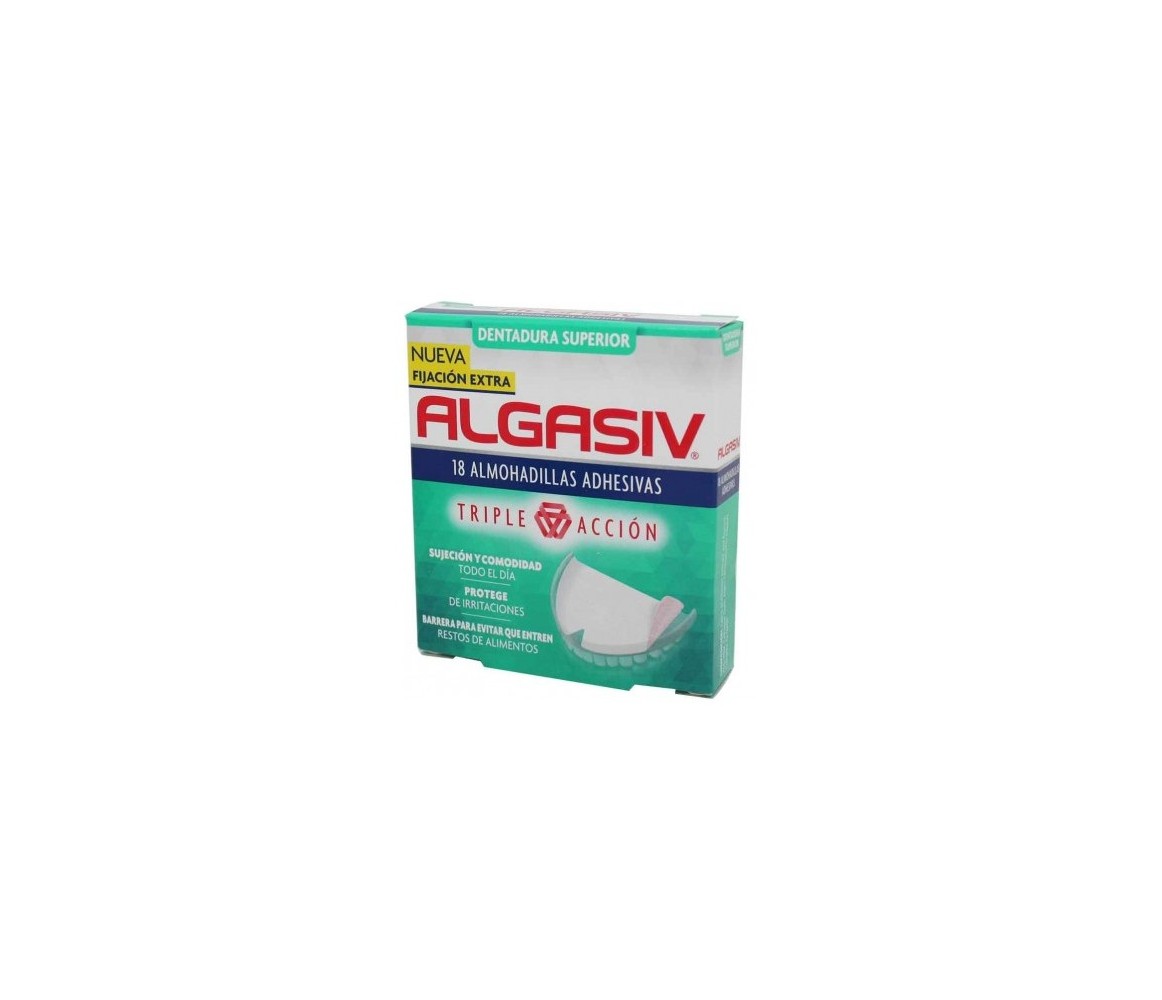 Algasiv Dentadura Superior 18 Almohadillas Adhes