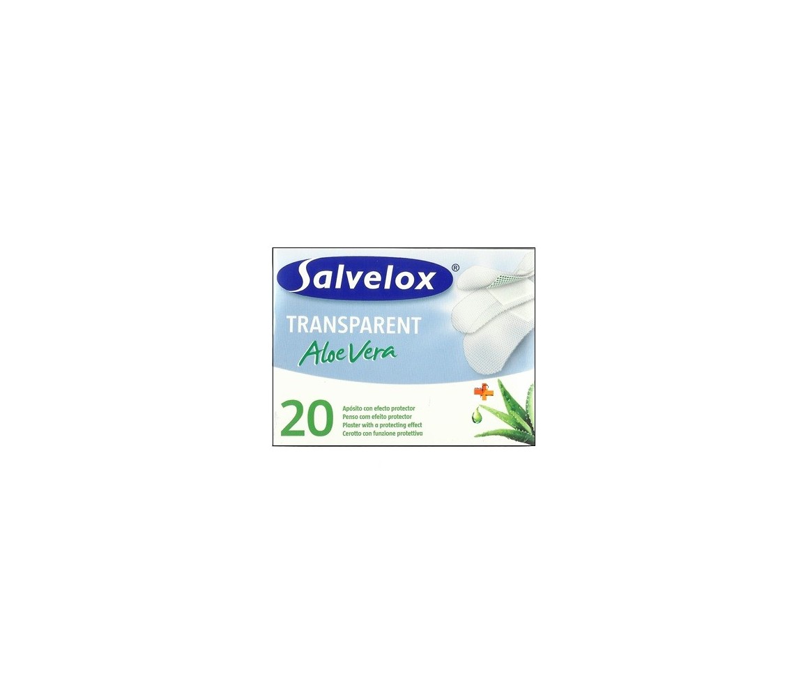 Salvelox Tiritas Transparent Aloe Vera 20 Unds