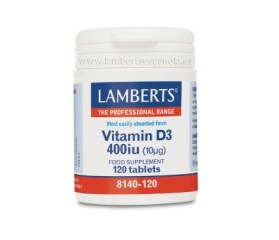 Lamberts Vitamina D3 400 UI 120 comprimidos