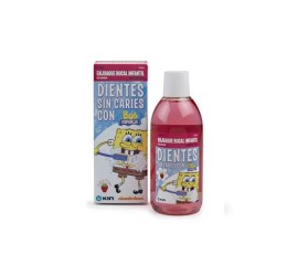 Kin Enjuague Bucal Infantil Bob Esponja 500 ml