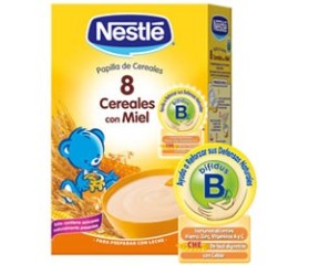 Papilla 8 Cereales con Miel Efecto Bifidus Nestl